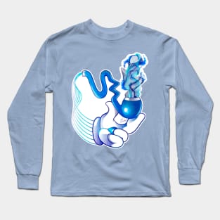 Blue cartoon hands modern and unique 2 Long Sleeve T-Shirt